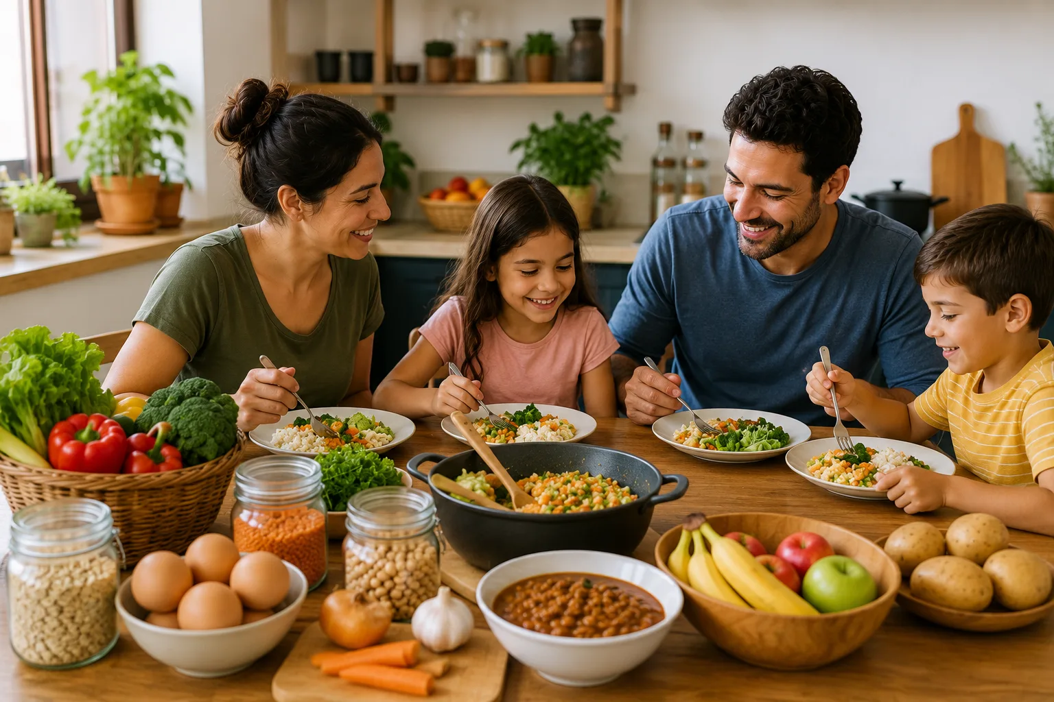 Cómo alimentar una familia con bajo presupuesto y comidas caseras: guía práctica para ahorrar sin sacrificar la calidad