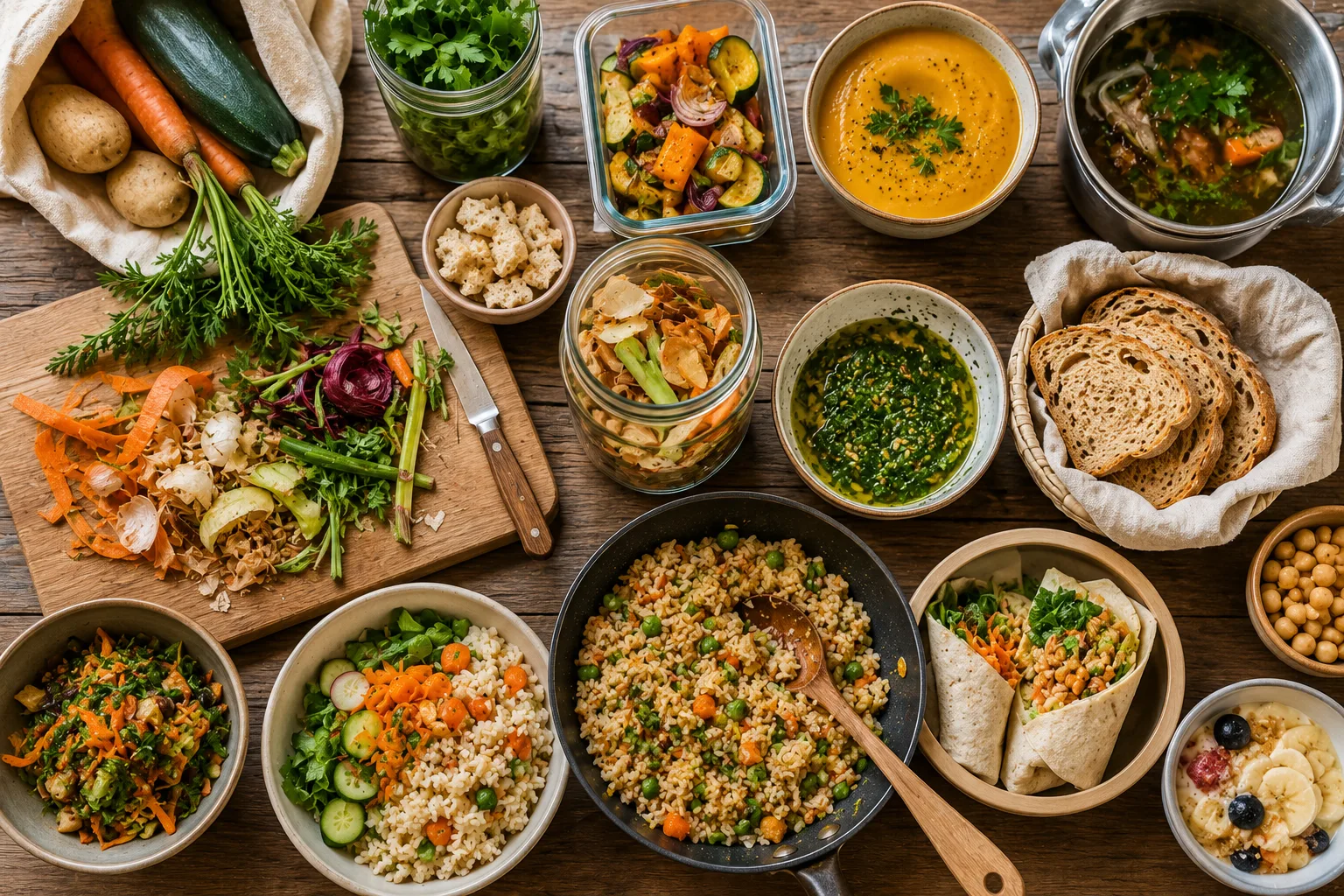 Cómo reducir el desperdicio de alimentos con recetas inteligentes