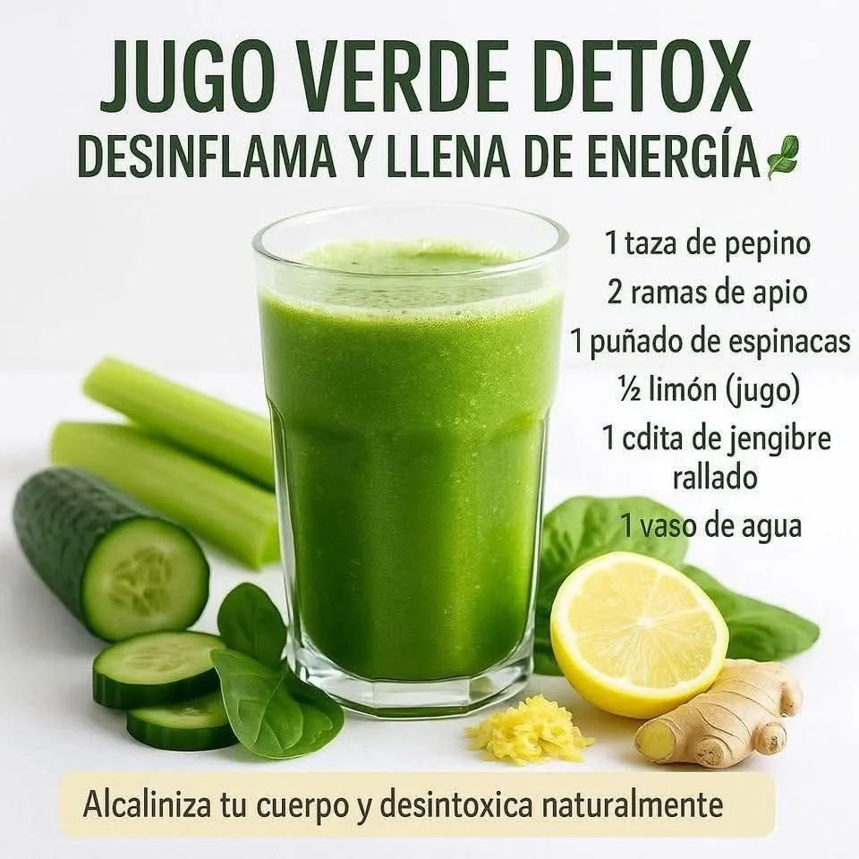 Jugo detox casero