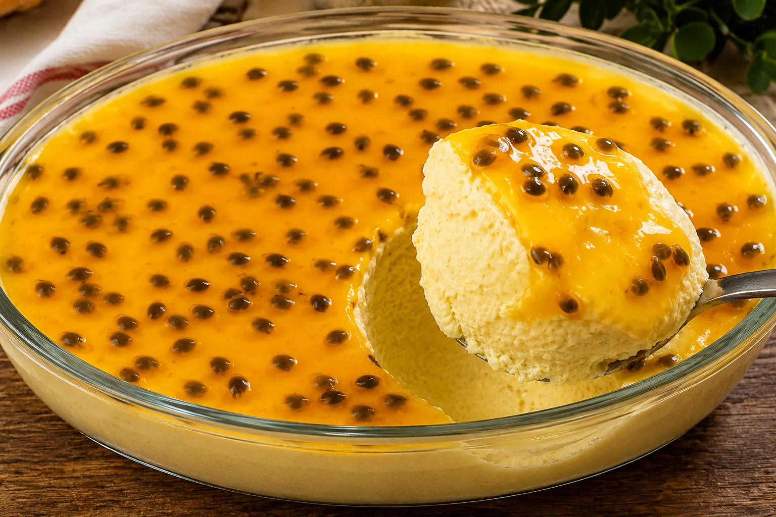 Mousse de Maracuyá con 3 Ingredientes